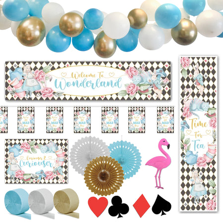 Alice in Wonderland Decoration Party Pack
