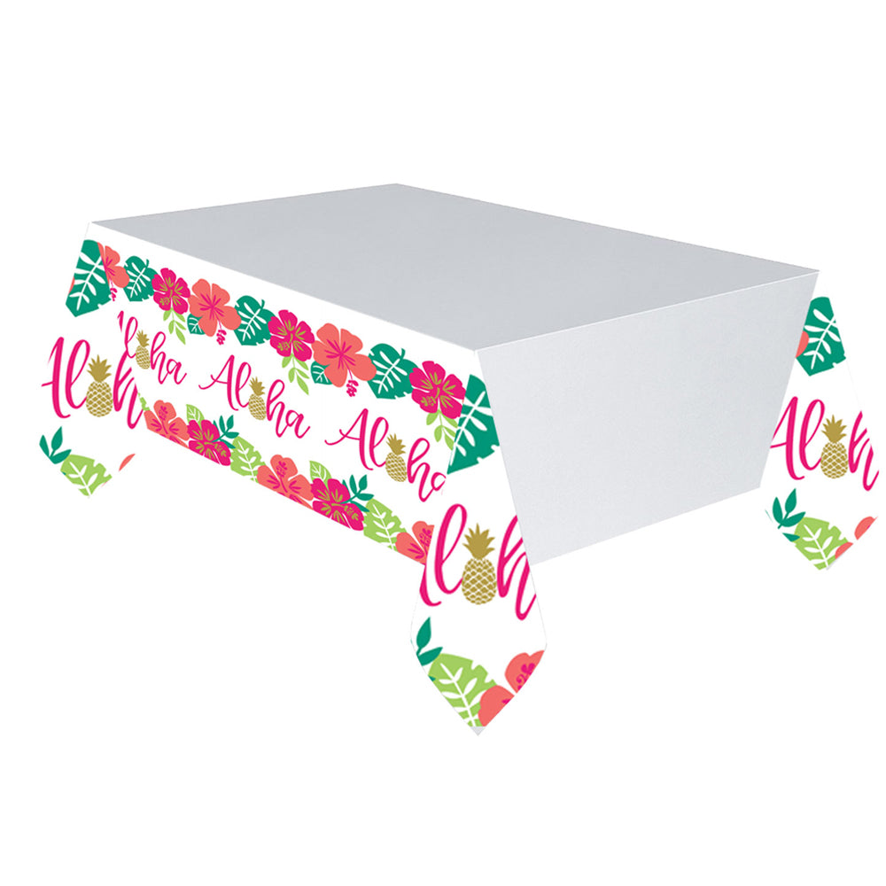 Aloha Tropical Paper Tablecloth - 1.4m x 2.8m