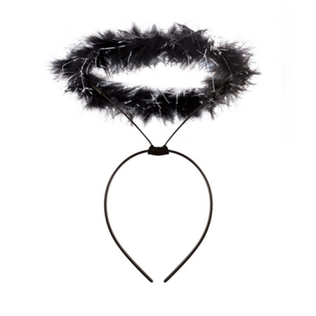 Black Angel Halo on Headband