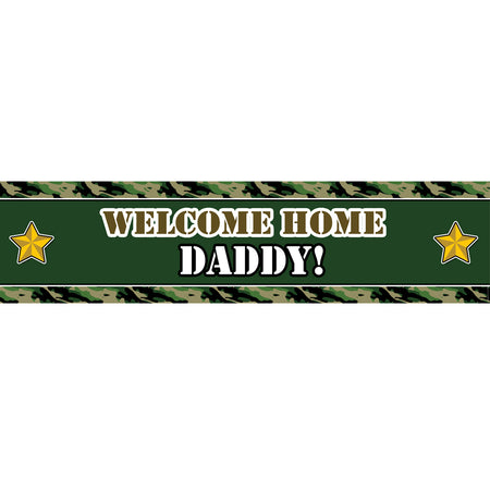 Army Camo Personalised Banner - 1.2m