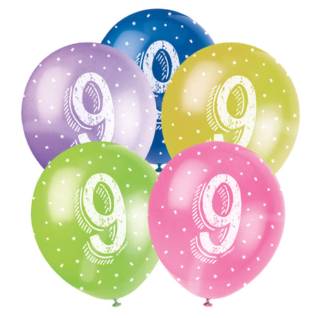 9th Birthday Latex Balloons 11