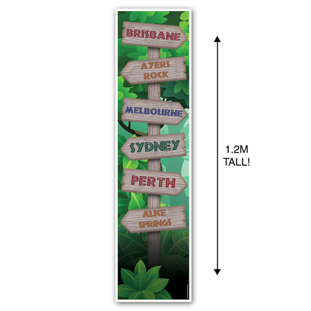 Australia Signpost Portrait Wall & Door Banner Decoration