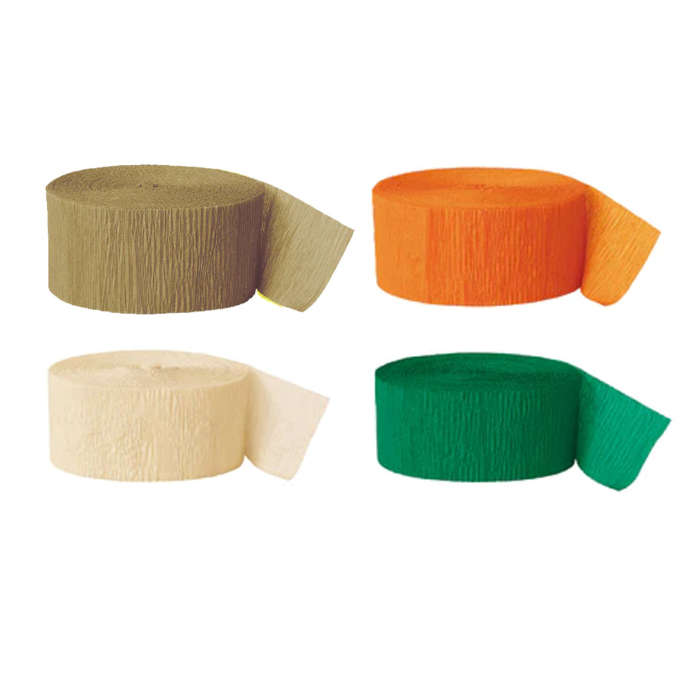 3 x Crepe Paper Rolls 81ft - Streamer Decoration Bunting 24 metres -19  Colours