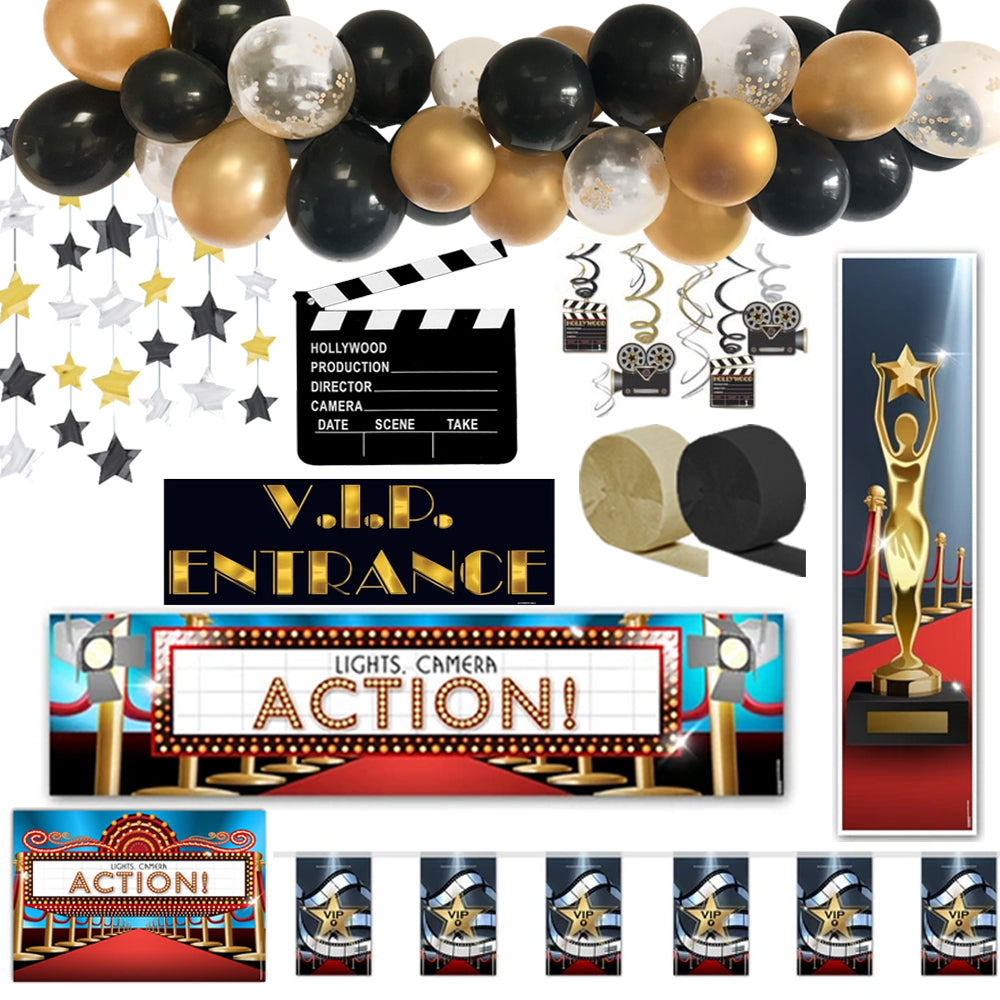 Hollywood Oscars Award Night Decoration Party Pack