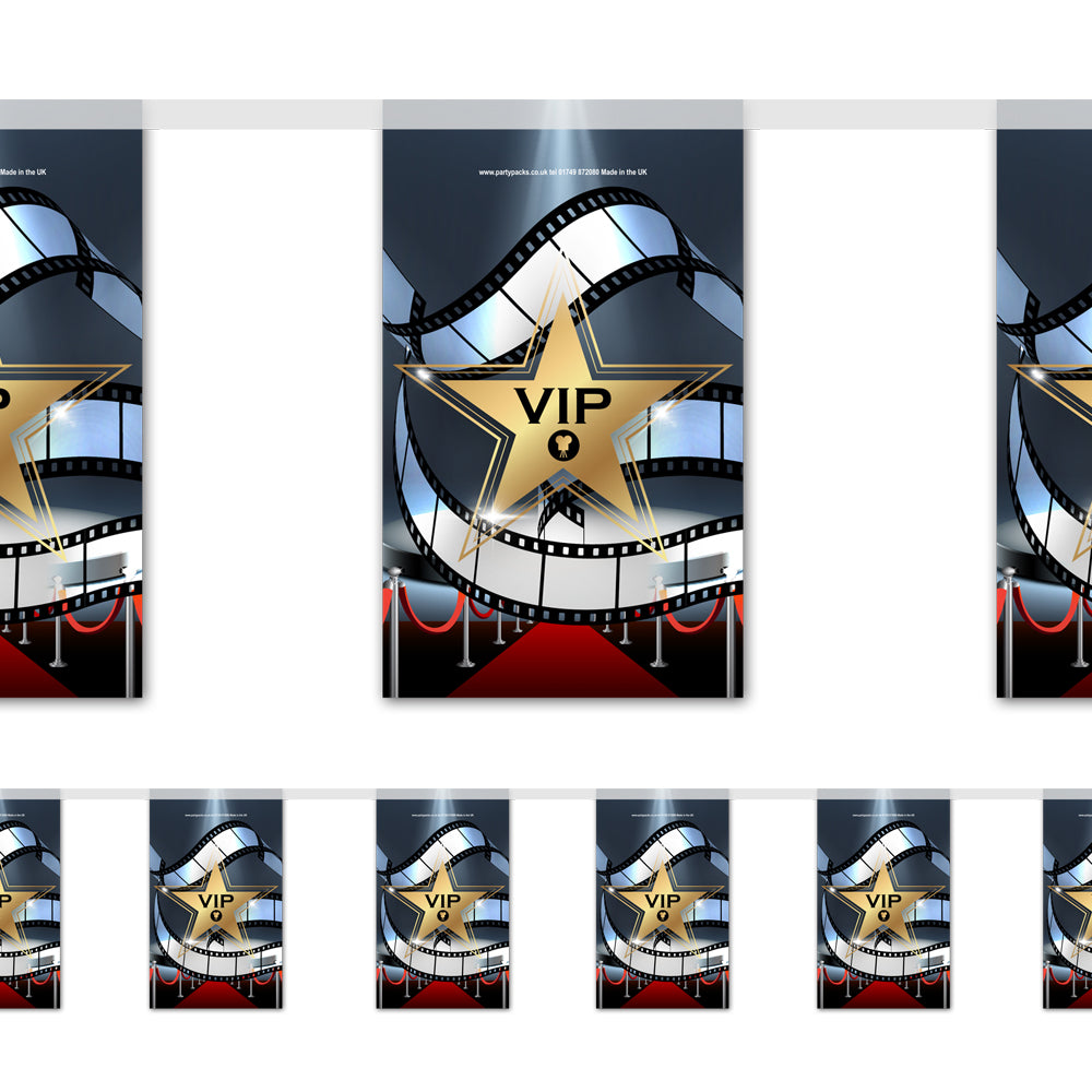Vip Flag Awards Night 'VIP' Paper Flag Bunting Party Decoration - 2.4m – Party Packs