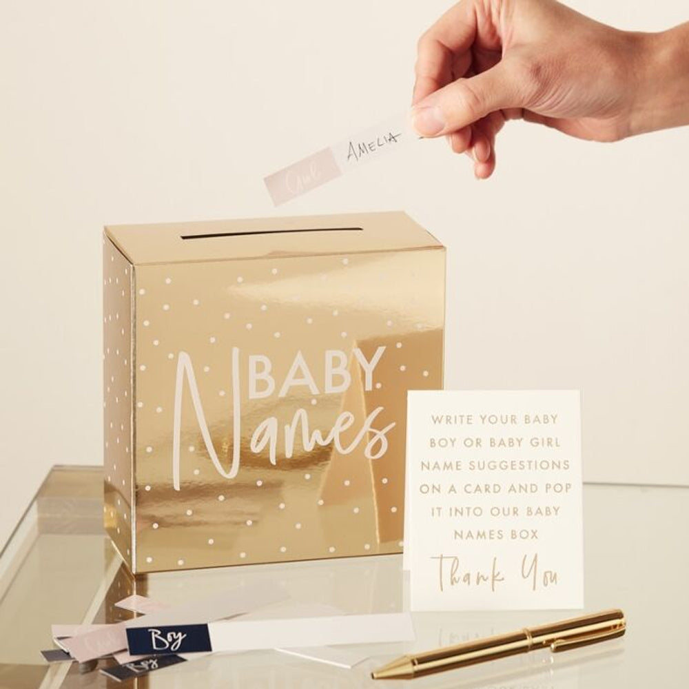 Gold Foil Baby Names Prediction Box