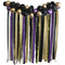 Black, Gold and Purple Halloween Backdrop Kit With Balloon Arch