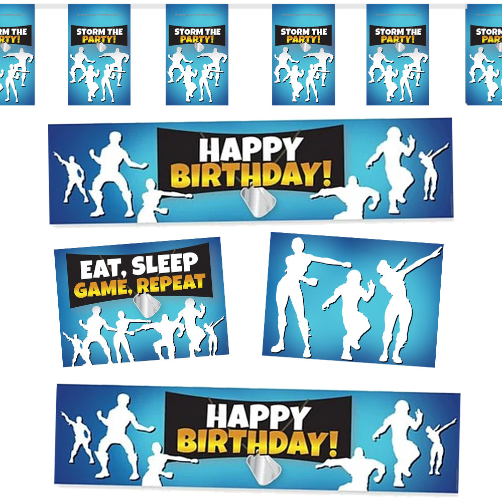 Battle Royale Happy Birthday Paper Decoration Pack