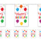 Birthday Balloons Happy Birthday Paper Flag Bunting Decoration