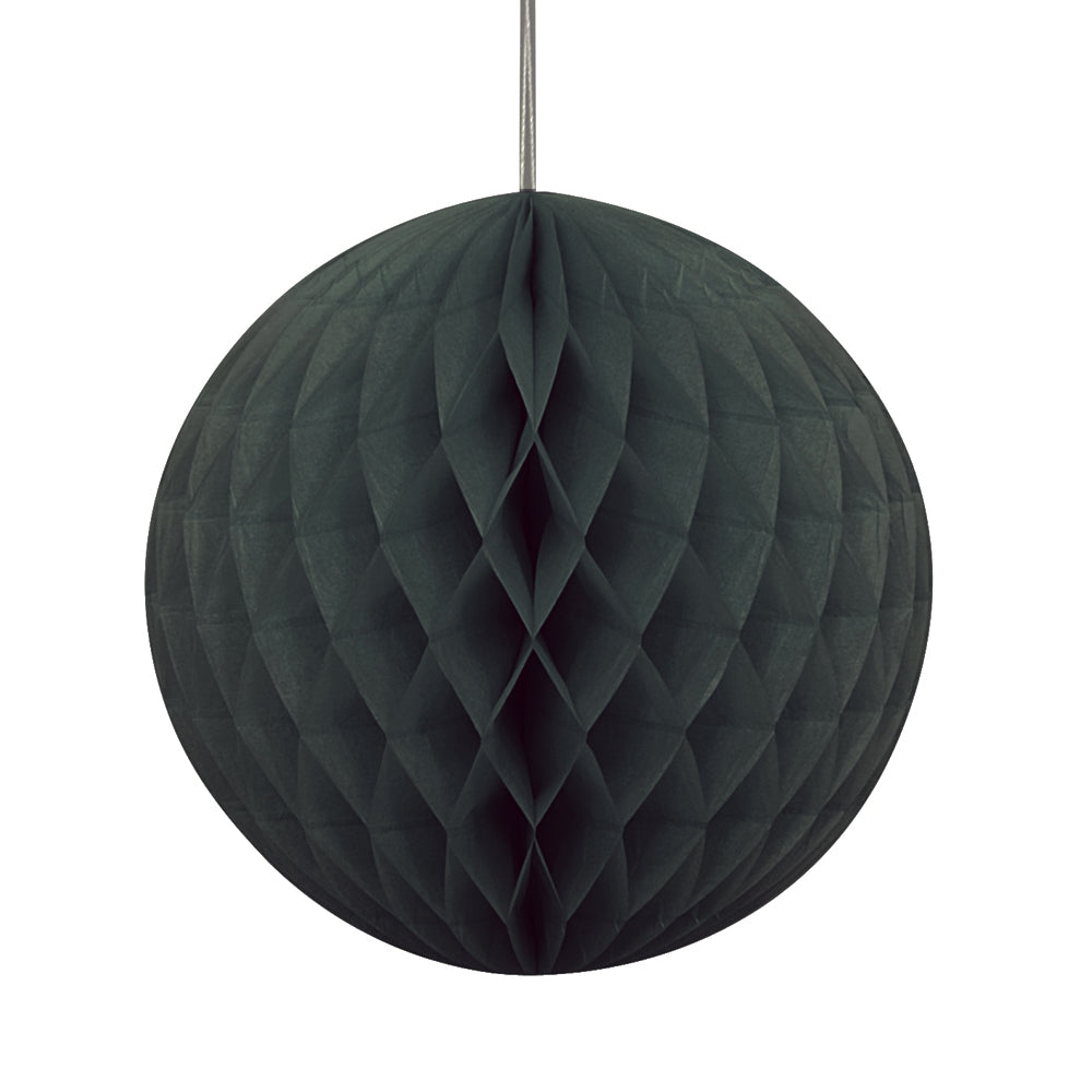 Black Tissue Ball - 20cm