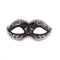 Glitter Black and Silver Trim Eyemask
