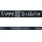 Birthday Glitz Black & Silver Happy 100th Birthday Foil Banner - 2.7m