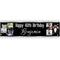 Multi Photo Black and Silver Glitz Personalised Photo Banner - 1.2m