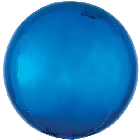 Blue Orbz Spherical Foil Balloon - 38cm