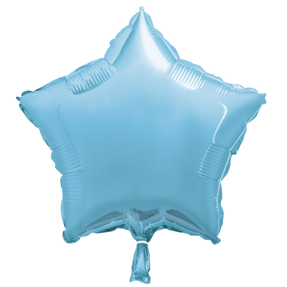 Pastel Blue Star Shaped Balloon - 19"
