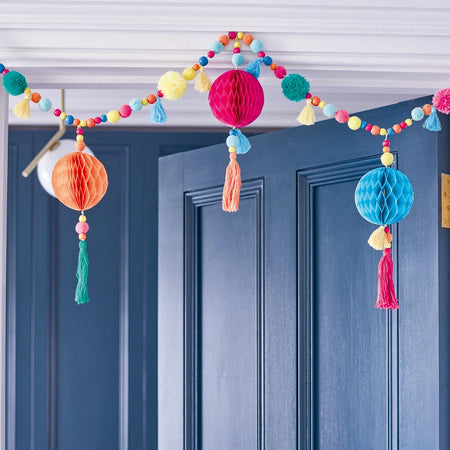 Boho Pom Pom Garland - 1m