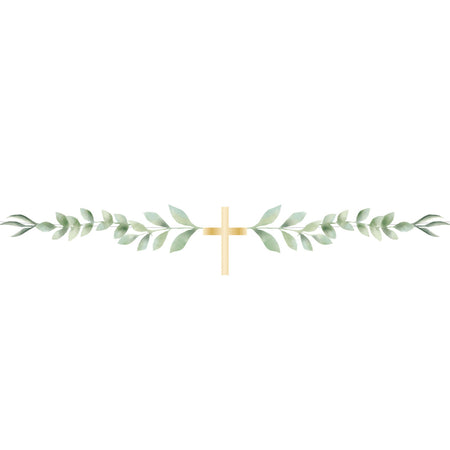 Botanical Celebration Cross Card Garland - 1m