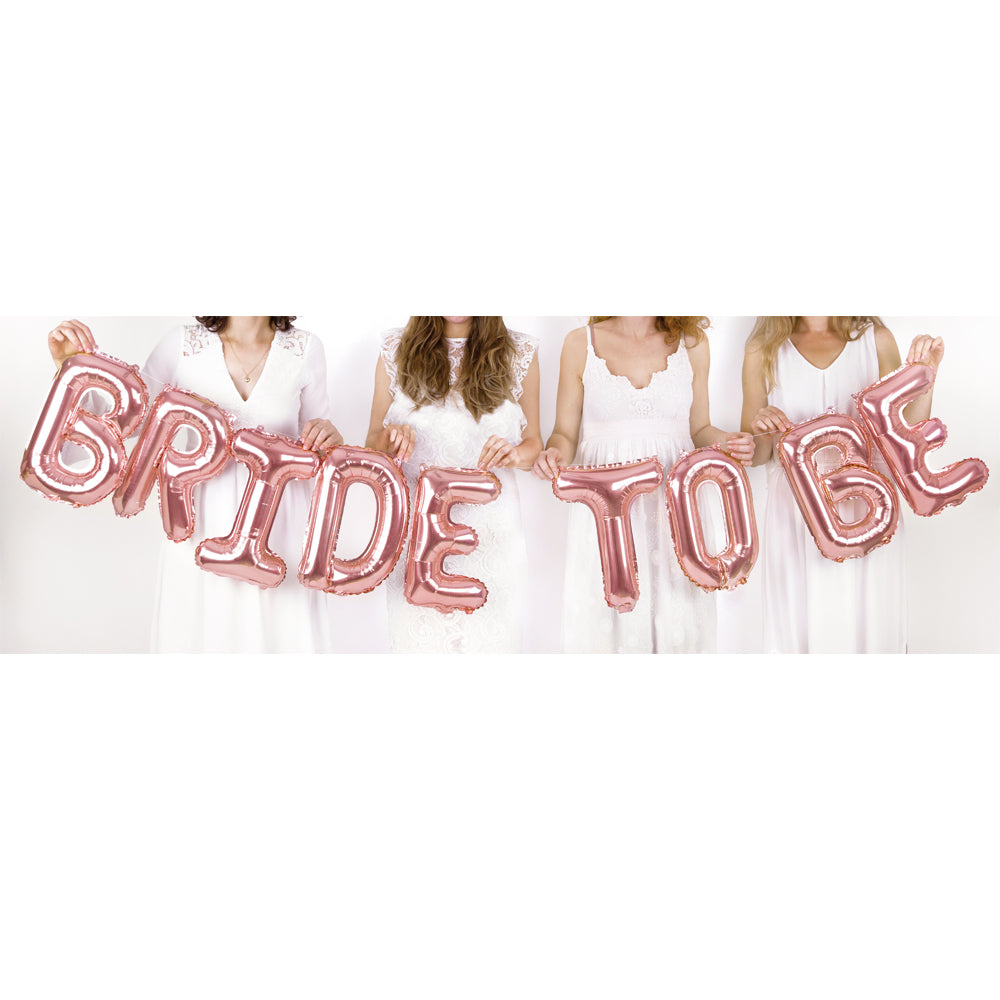 Rose Gold Bride To Be Balloon Bunting - 3.4m