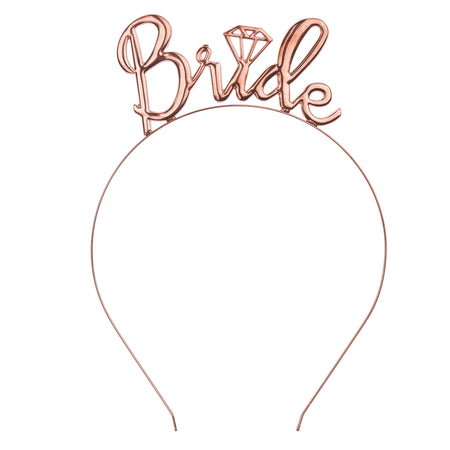 Rose Gold Bride Headband