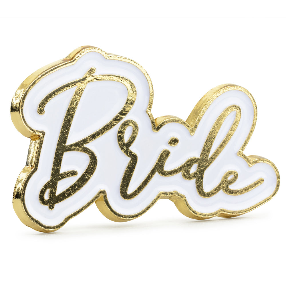 Bride Enamel Pin Brooch - 3.5cm