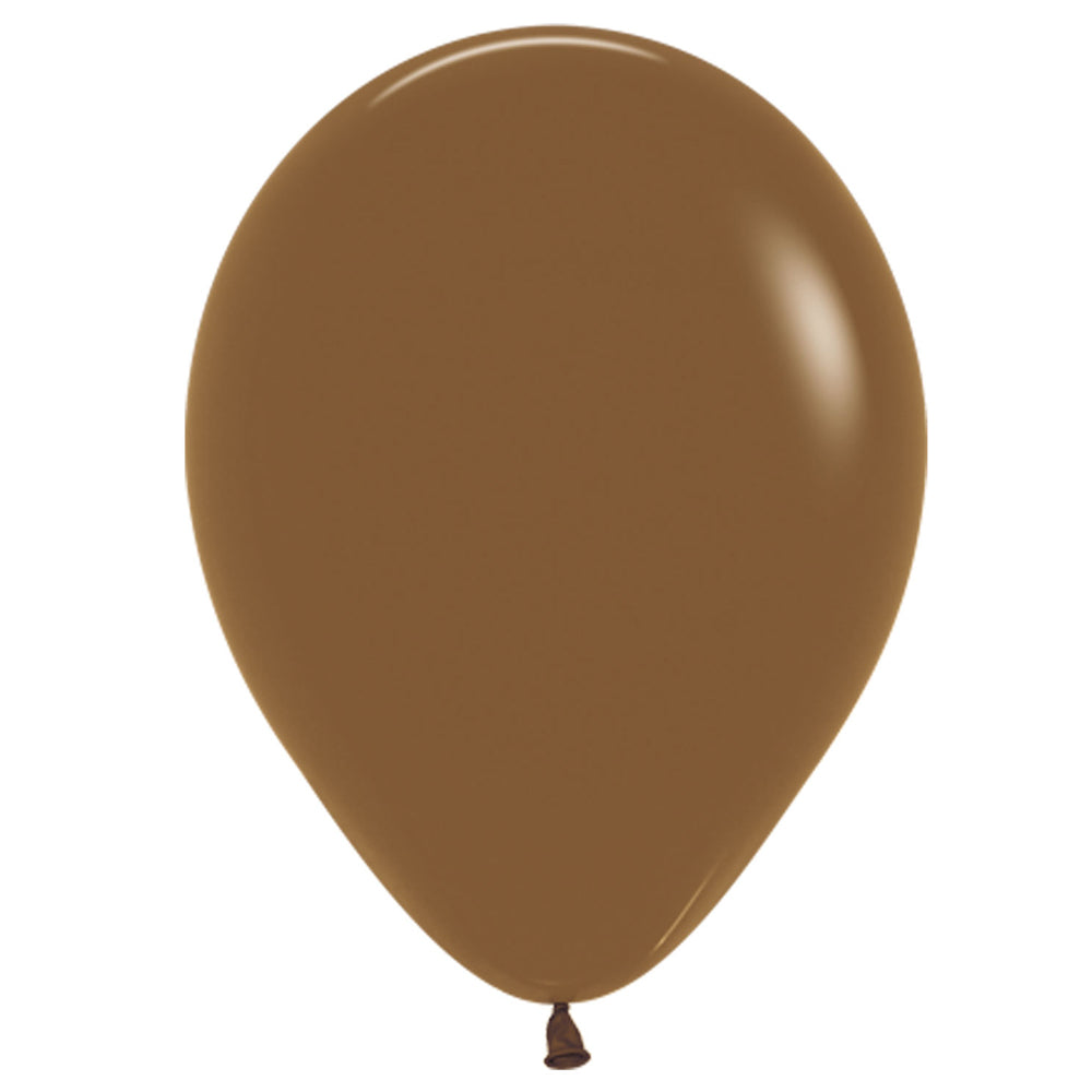 Brown Latex Balloons - 12" - Pack of 10