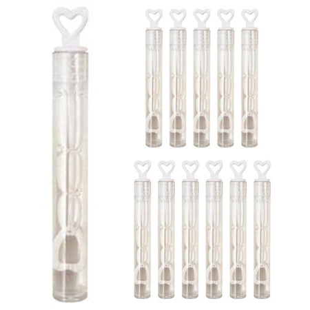 Heart Tip Bubble Tubes - 32ml - Pack of 12