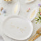 Gold Foiled Easter Bunny Paper Plates - 24cm - Pack of 8