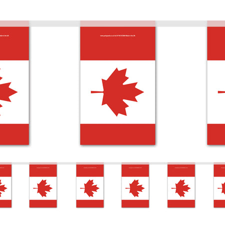 Canadian Flag Bunting 2.4m
