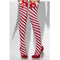 Red And White Striped Stockings With Bows