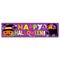 Cat & Pumpkin 'Happy Halloween' Banner Decoration - 1.2m