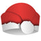 Santa Christmas Party Hats - Eco-Friendly Card - Each