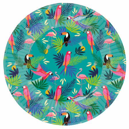 Club Tropicana Paper Plates - 23cm - Pack of 8