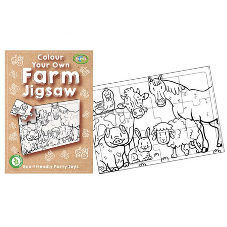 Colour In Your Own Farm Jigsaw Puzzle - 14cm x 10cm - Each