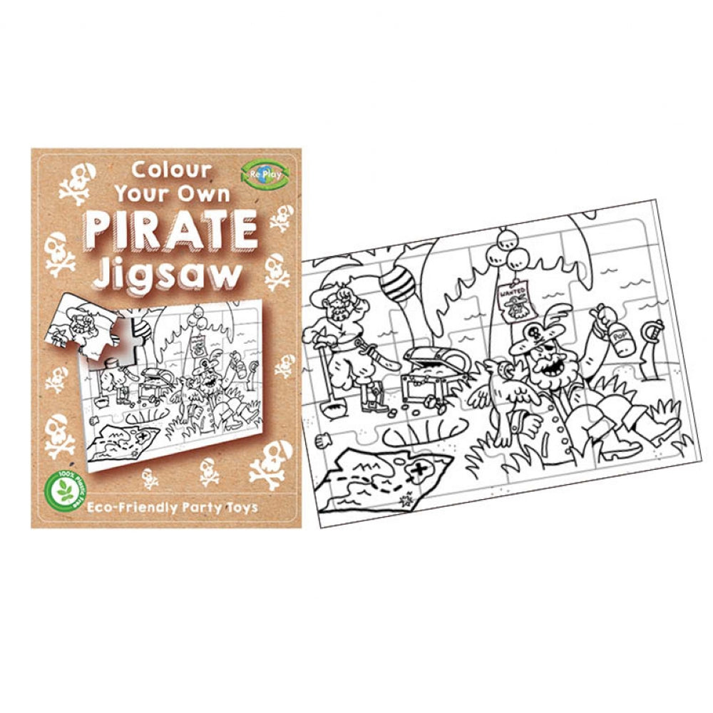 Colour In Your Own Pirate Jigsaw Puzzle - 14cm x 10cm - Each