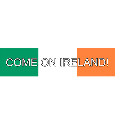 Come on Ireland Banner - 120cm x 30cm