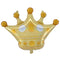 Gold Royal Crown Large Shape Foil Balloon - 26