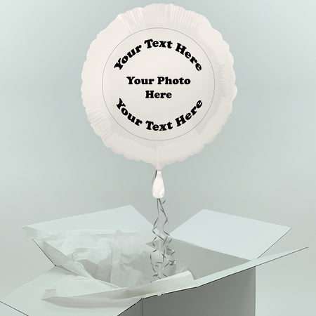 Inflated Personalised Photo Balloon- Custom Design
