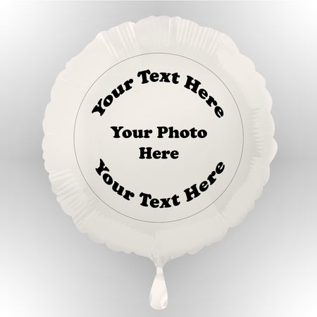 Custom Design Personalised Photo Balloon (not inflated)