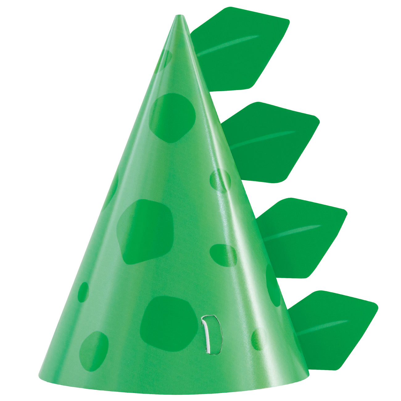 Blue and Green Dinosaur Party Hats - Pack of 8