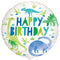Blue and Green Dinosaur Foil Balloon - 18