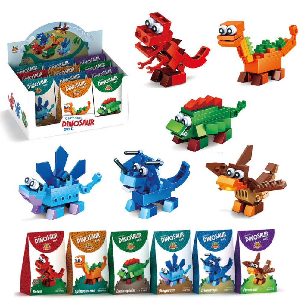 Dinosaur Brick Kits - Assorted Designs - Each