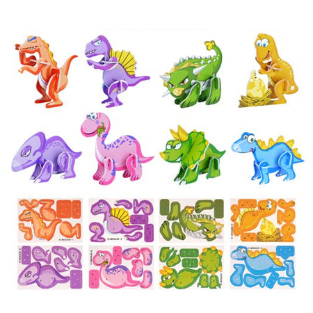3D Dinosaur Puzzles - Assorted Designs - Each