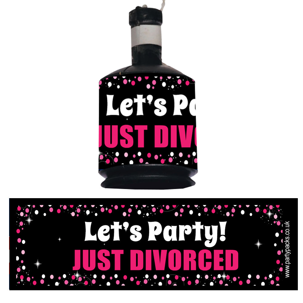 Just Divorced Party Poppers- Pack Of 18