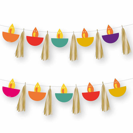 Diwali Symbol and Tassel Garland - 1.5m