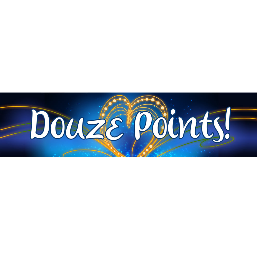 Song Contest "Douze Points!" Paper Banner - 1.2m