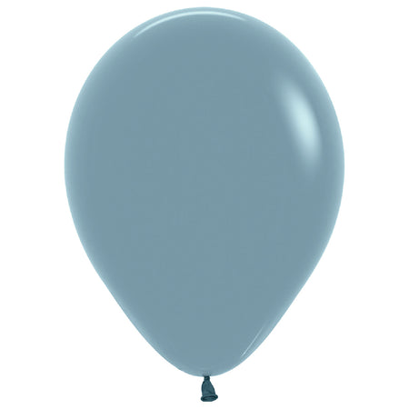 Pastel Dusk Blue Latex Balloons - 12