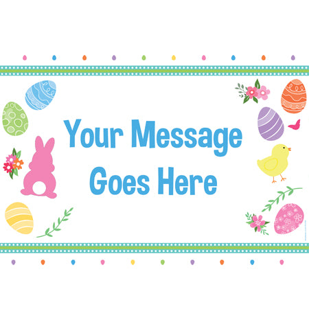 Easter Eggs Personalised Poster - A3