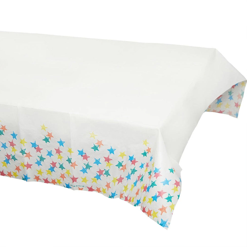 Eco Friendly Star Paper Table Cover - 180cm x 120cm