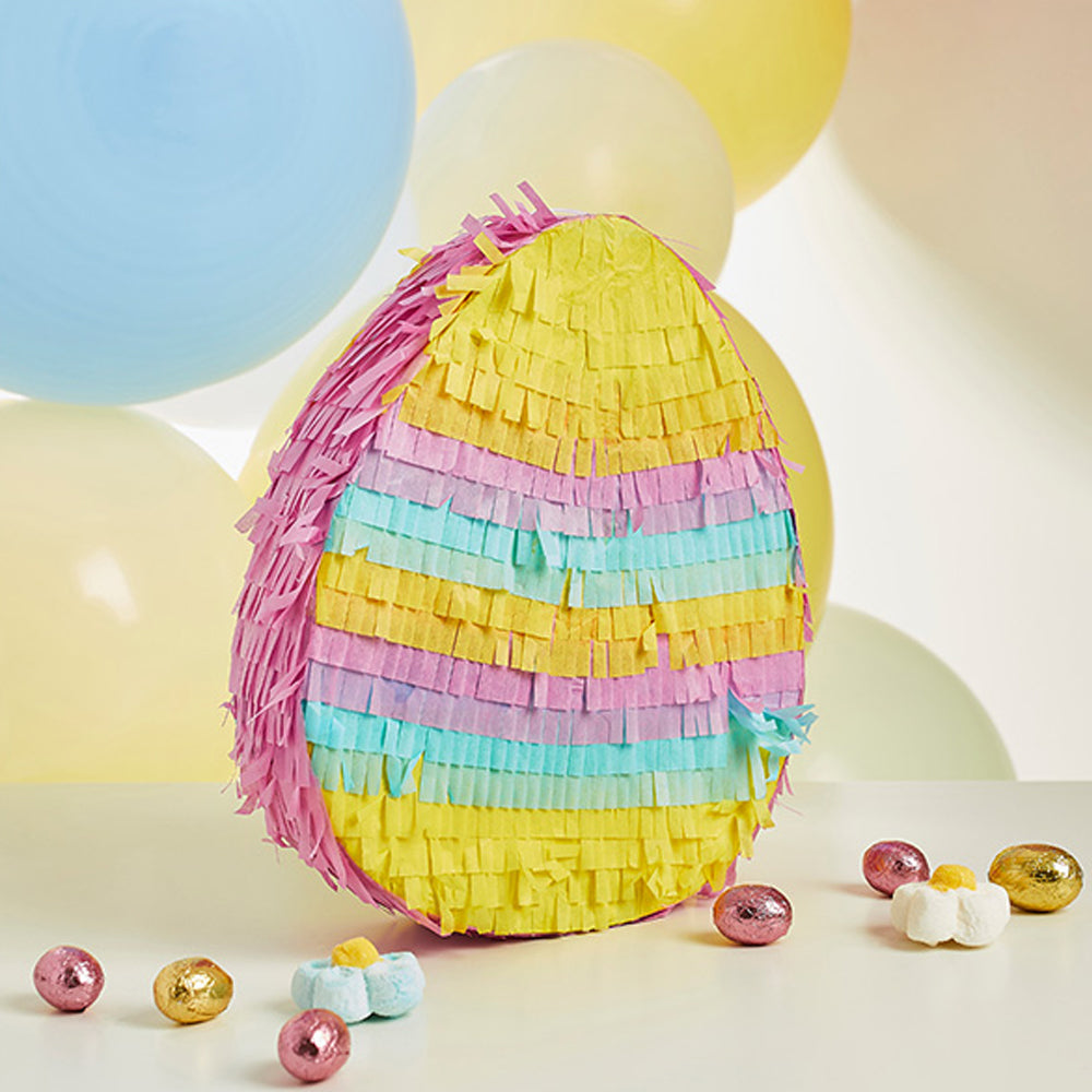 WERNNSAI Rainbow Pinata - Rainbow Pull String Pinata With Bundle With Blindfold And Bat For Girls Kids Piñata Boho Theme Birthday Party Decoration Game For Baby Shower Carnival Summer Party Supplies