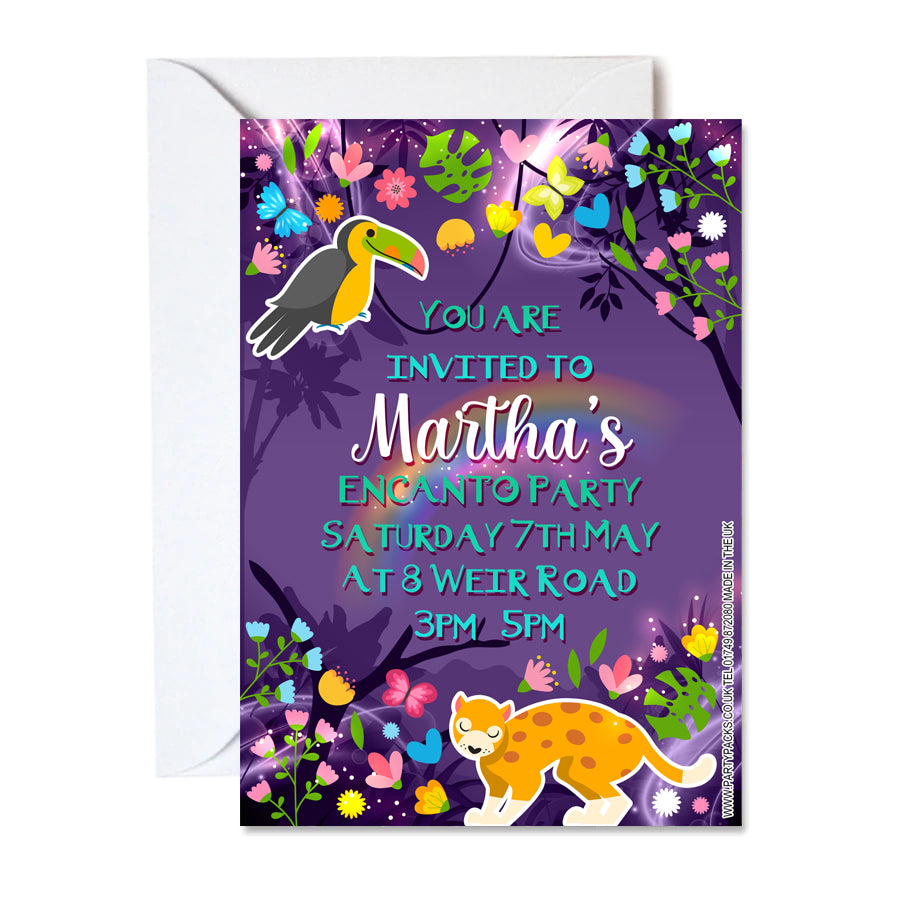Personalised Enchanted Miracle Invitations - Pack of 16